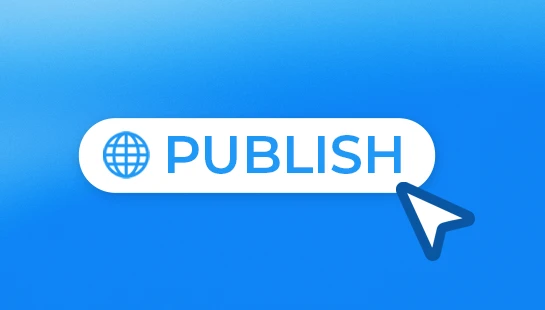 Published website launch icon symbolizing completed web design and development project