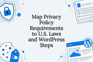 Privacy compliance title card illustration