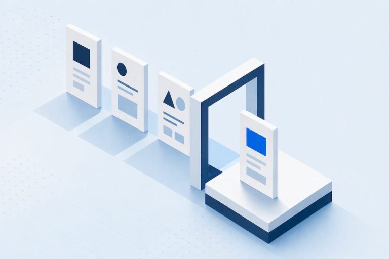 Isometric website requirements planning illustration