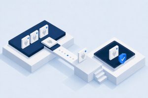 Isometric illustration of safe plugin updates